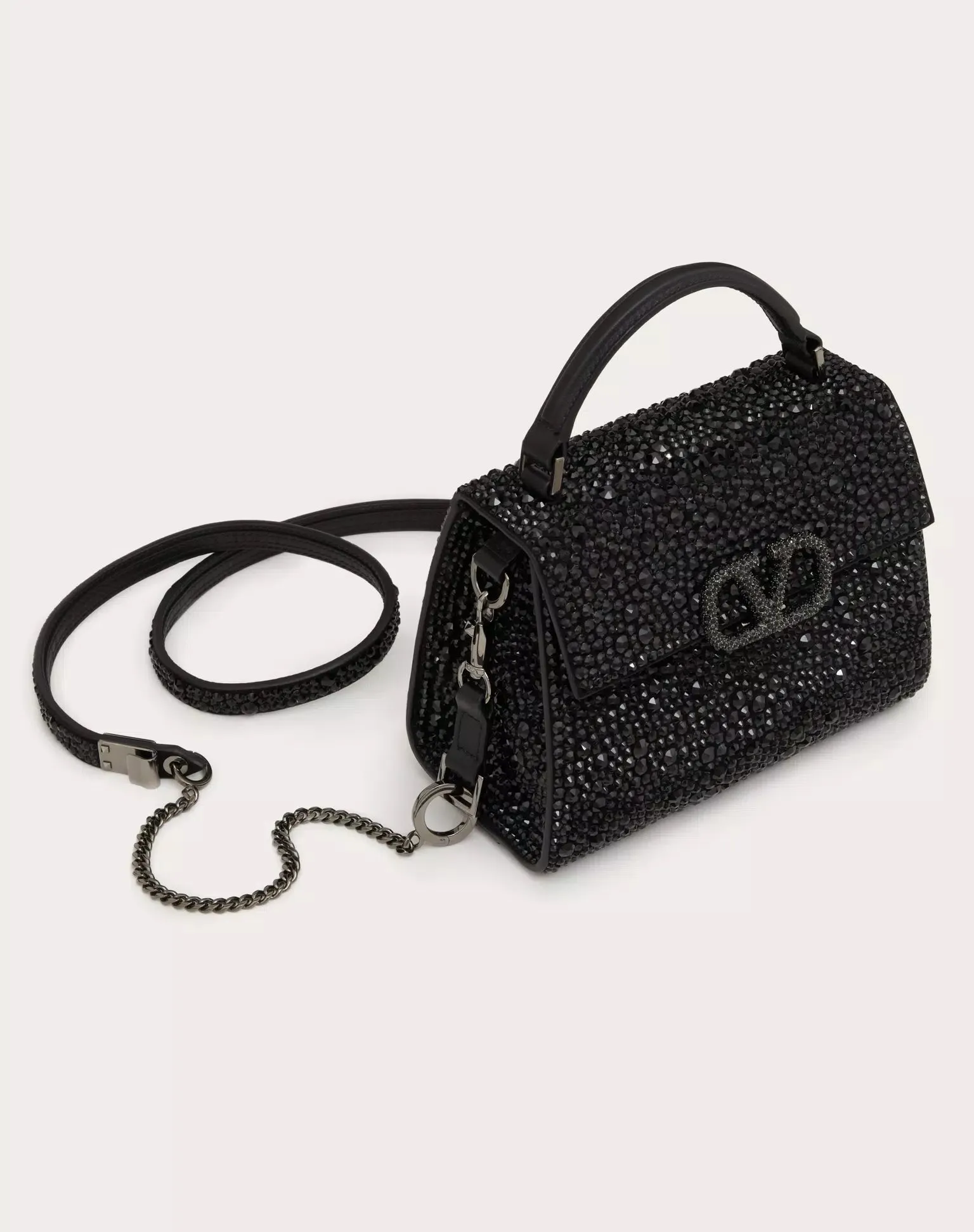 VELINTINO MINI VSLING HANDBAG WITH SPARKLING EMBROIDERY