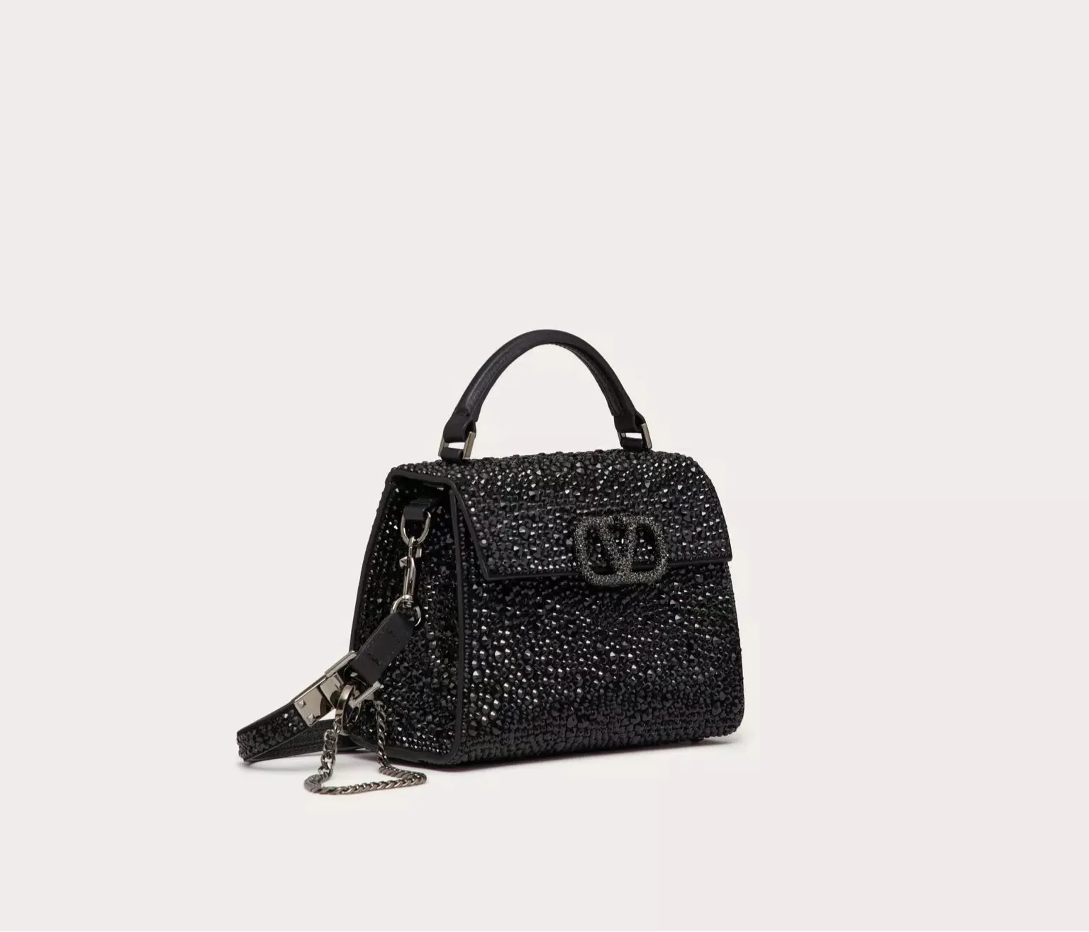 VELINTINO MINI VSLING HANDBAG WITH SPARKLING EMBROIDERY