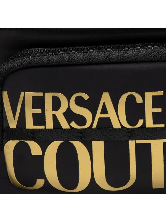 V.E.R.S.A.C.E J.E.A.N.S Couture Black Waist Bag