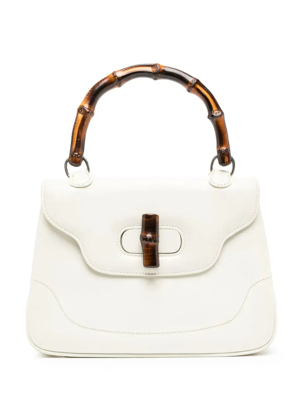Vintage Bamboo Top Handle Bag