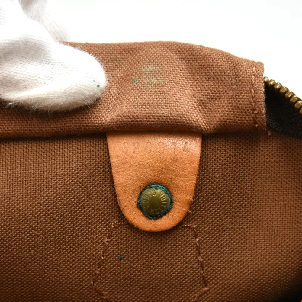 Vintage Canvas Monogram Speedy 30 Bag