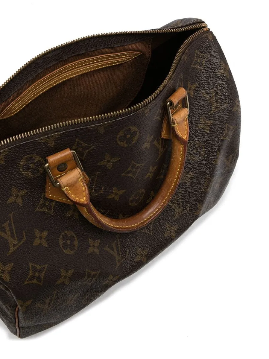 Vintage Canvas Monogram Speedy 30 Bag