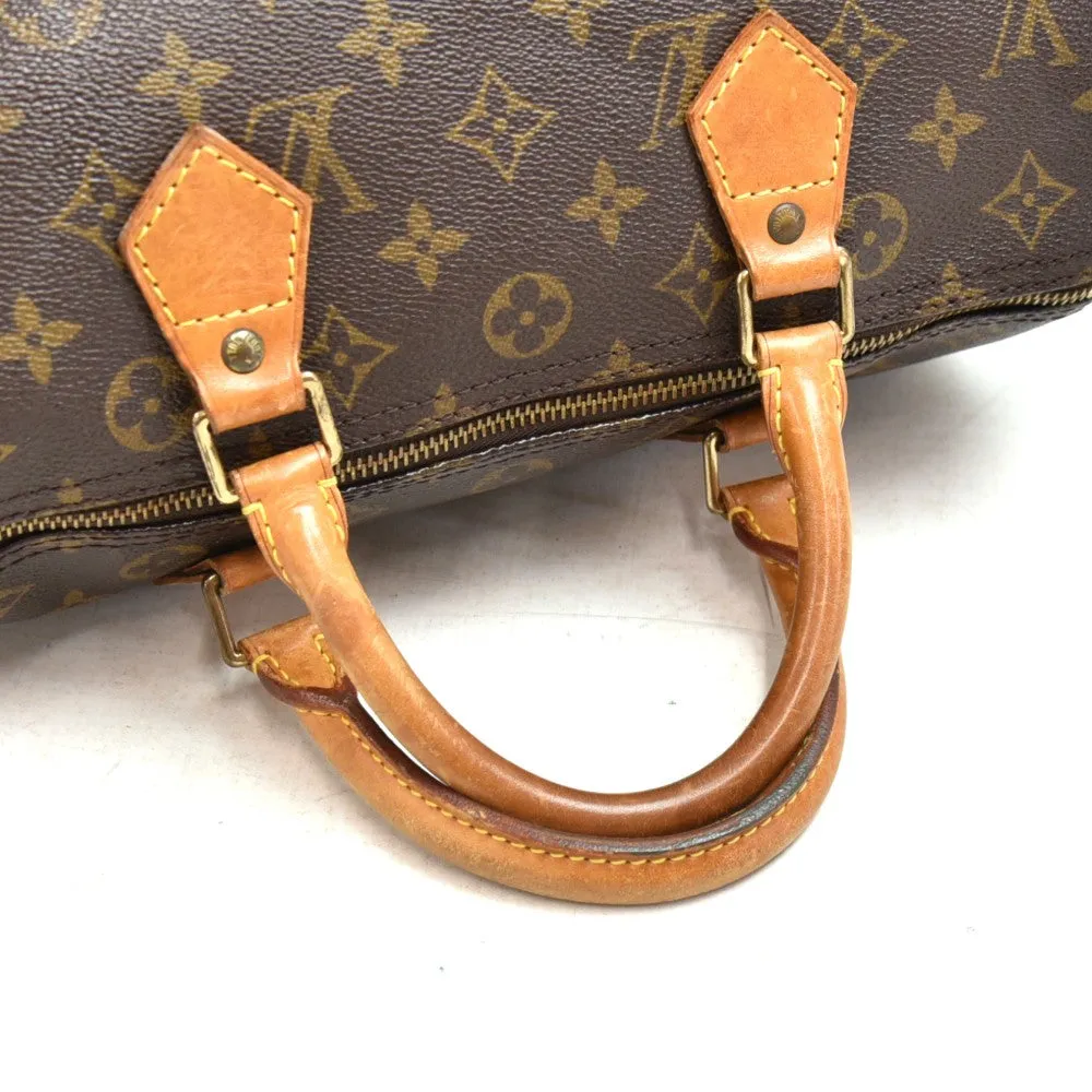 Vintage Canvas Monogram Speedy 30 Bag