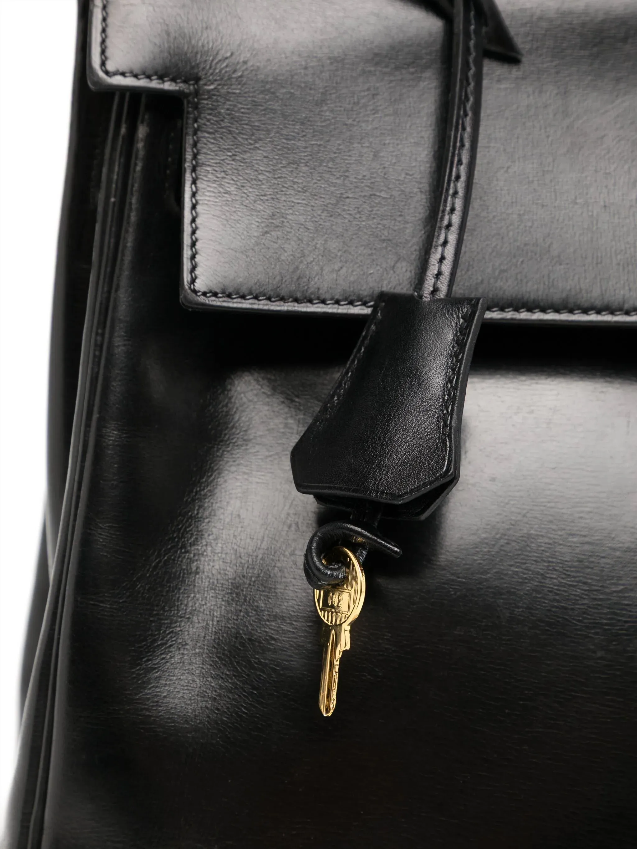 Vintage Kelly 28 Sellier Black Box GHW
