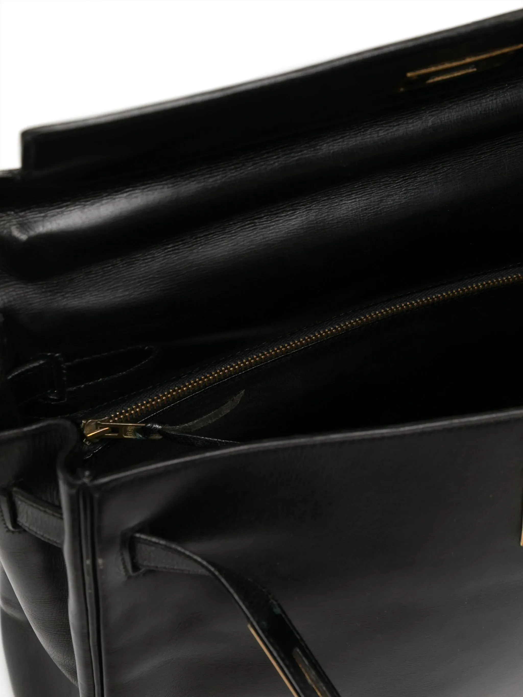Vintage Kelly 28 Sellier Black Box GHW