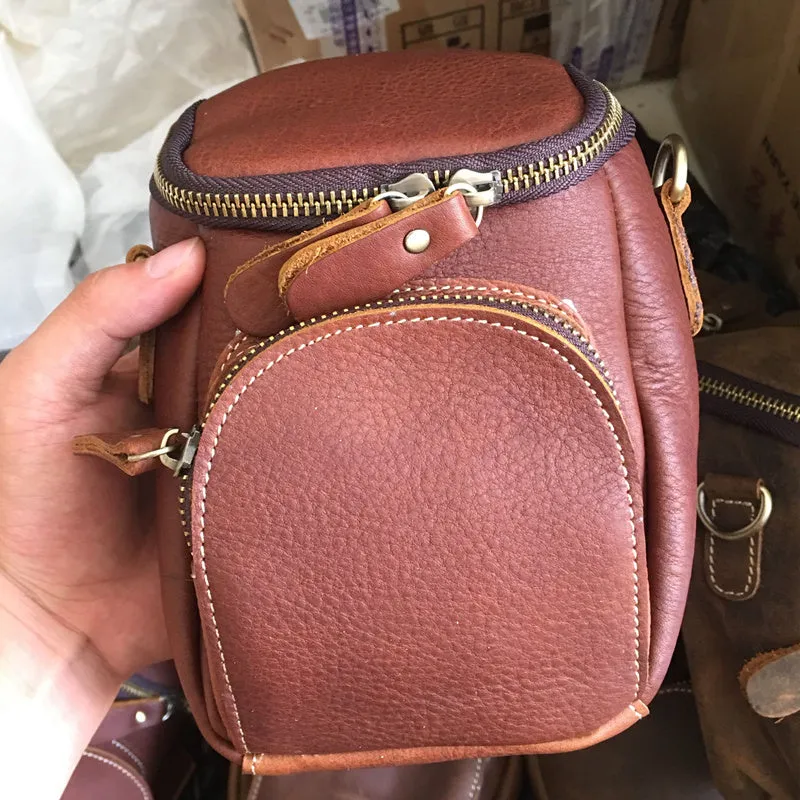 Vintage Leather Belt Pouch for Men Waist Bags BELT BAG Shoulder Bag For Men