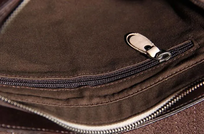 Vintage Leather Mens Cool Messenger Bag Shoulder Bag Crossbody Bag for Men