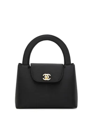 Vintage Silk Kelly Top Handle Bag