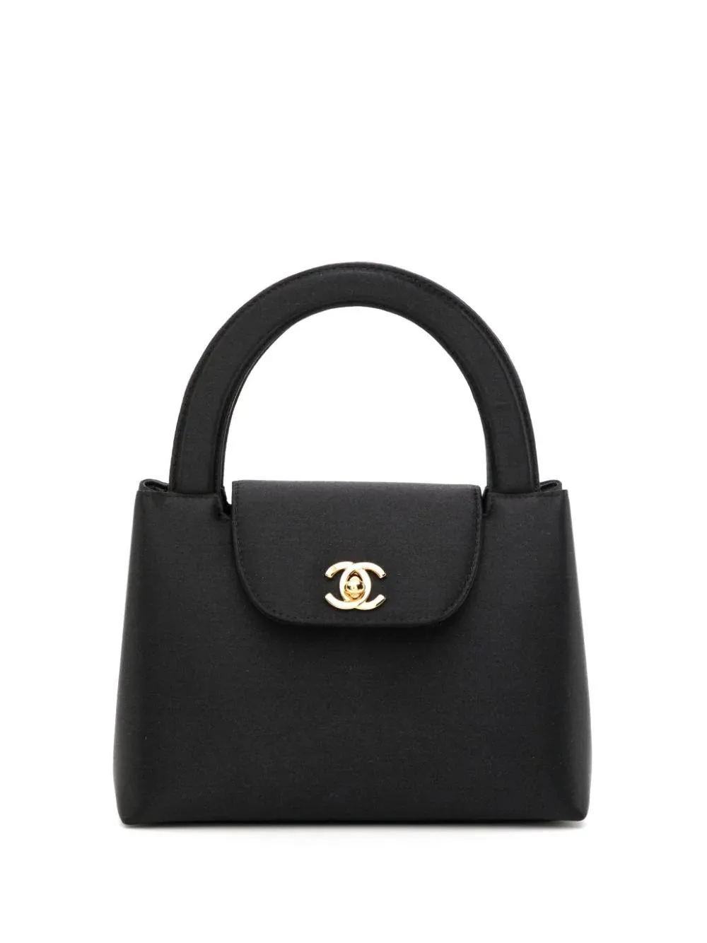 Vintage Silk Kelly Top Handle Bag