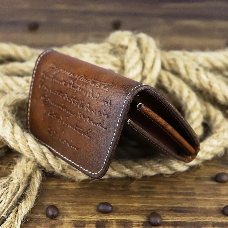 Vintage Women Men Leather Card Wallet Coin Purse Organ Coin Pouch Change Holder for Men and Women