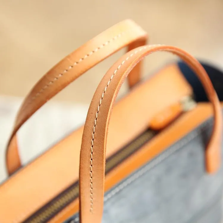 Vintage Womens Beige Leather Handbag Tote Purse Tote Handmade Shopper Side Tote Bag for Men