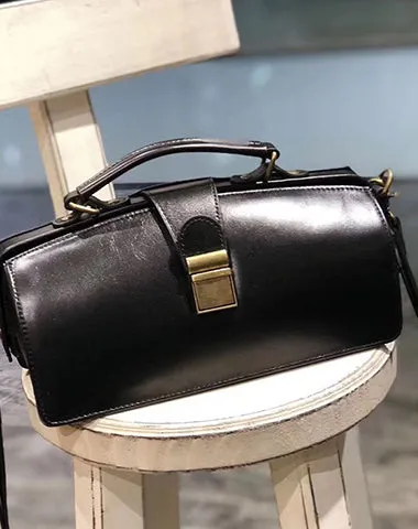 Vintage Womens Red Leather Doctor Handbag Purses Vintage Handmade Doctor Crossbody Purse for Women