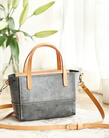 Vintage Womens Red Leather Handbag Tote Purse Tote Handmade Shopper Side Tote Bag for Men