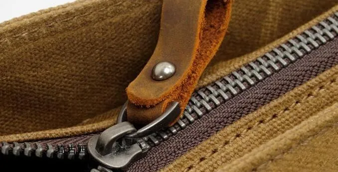 Waxed Canvas Mens Camera Shoulder Bag Canvas Messenger Bag Canvas Camera Side Bag for Men