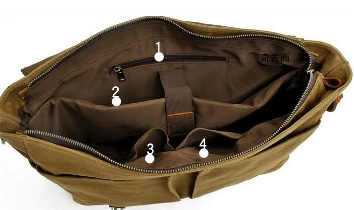 Waxed Canvas Mens Camera Shoulder Bag Canvas Messenger Bag Canvas Camera Side Bag for Men