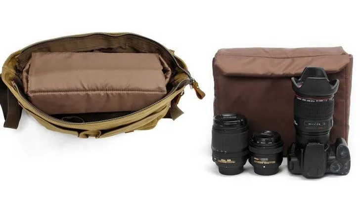Waxed Canvas Mens Camera Shoulder Bag Canvas Messenger Bag Canvas Camera Side Bag for Men