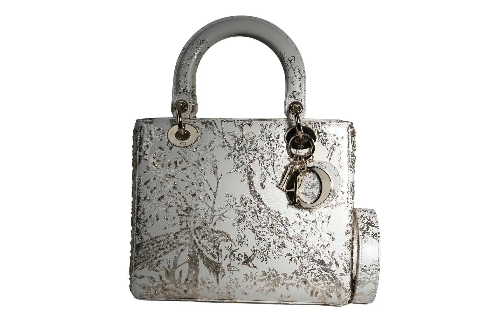 White Embroidered Lady Dior
