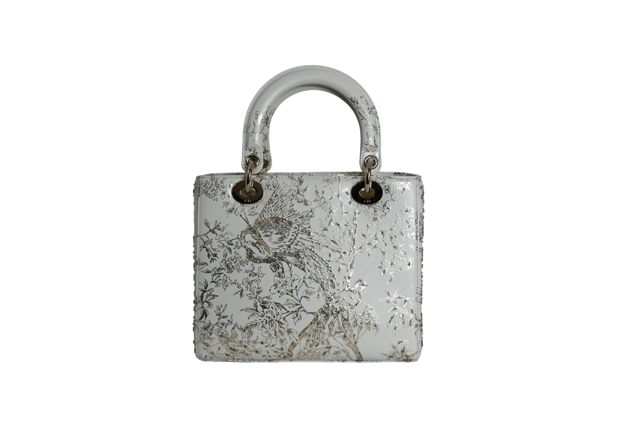 White Embroidered Lady Dior
