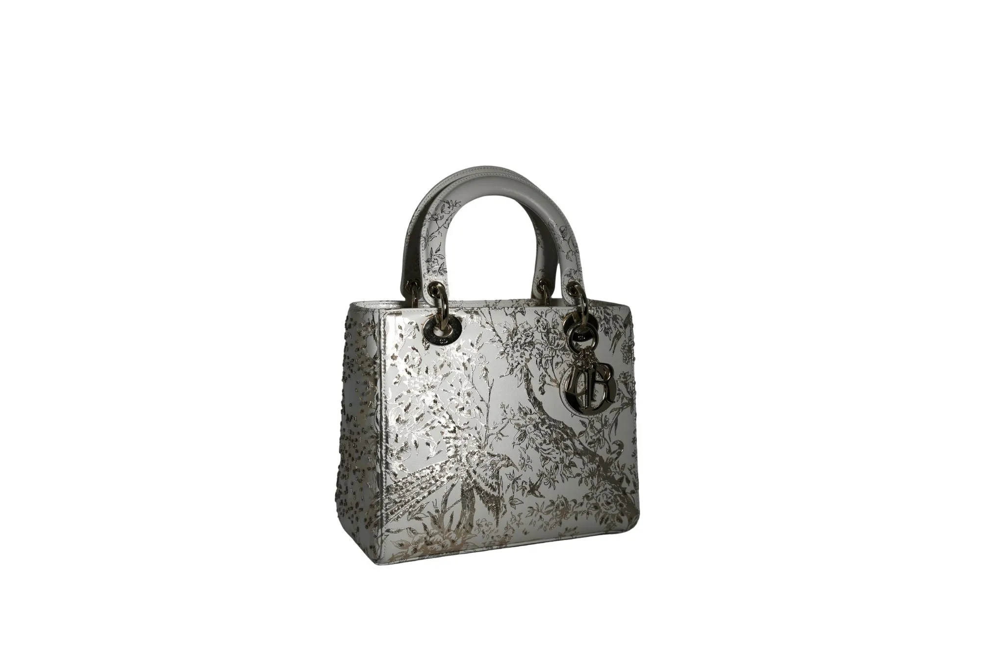 White Embroidered Lady Dior