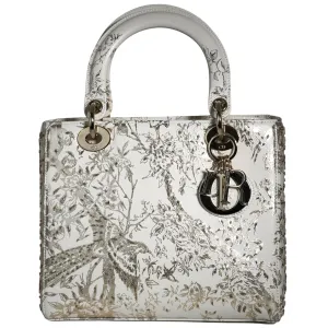 White Embroidered Lady Dior