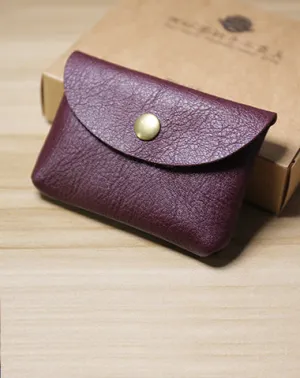 Wine Cute Women Leather Card Wallet Mini Coin Wallets Slim Card Holder Wallets For Women