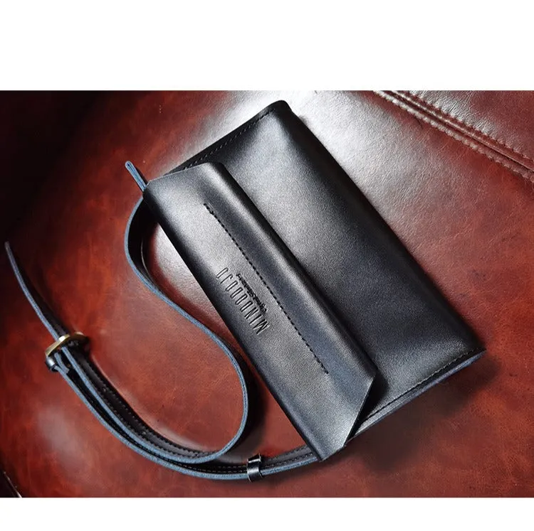 Women LEATHER Fanny Pack Cute WOMEN Green Sling Bag Small Waist BAG FOR WOMEN