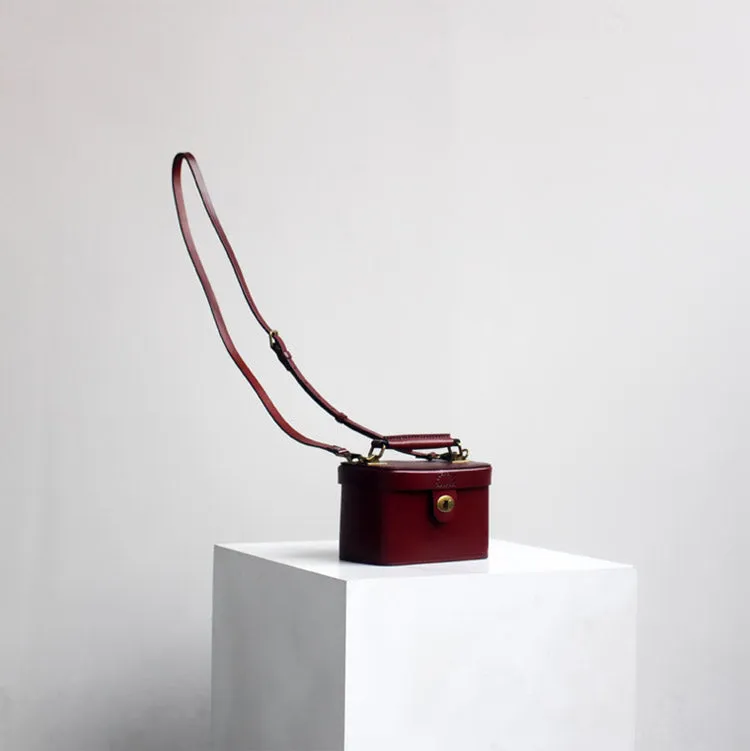 Womens Box Handbags Box Style Purse Box Purses Handbags Handmade Leather Box Bag Box Crossbody Bag