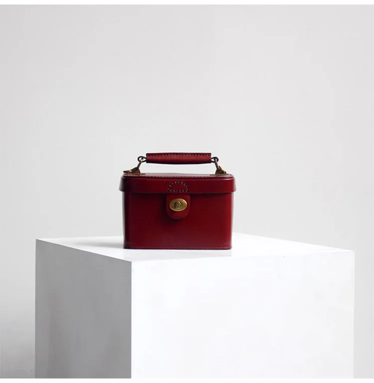Womens Box Handbags Box Style Purse Box Purses Handbags Handmade Leather Box Bag Box Crossbody Bag