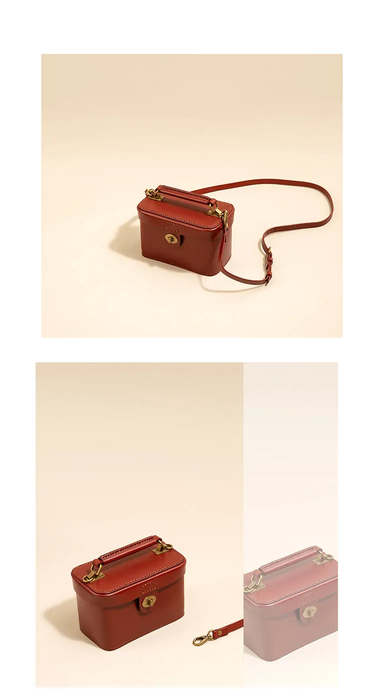 Womens Box Handbags Box Style Purse Box Purses Handbags Handmade Leather Box Bag Box Crossbody Bag