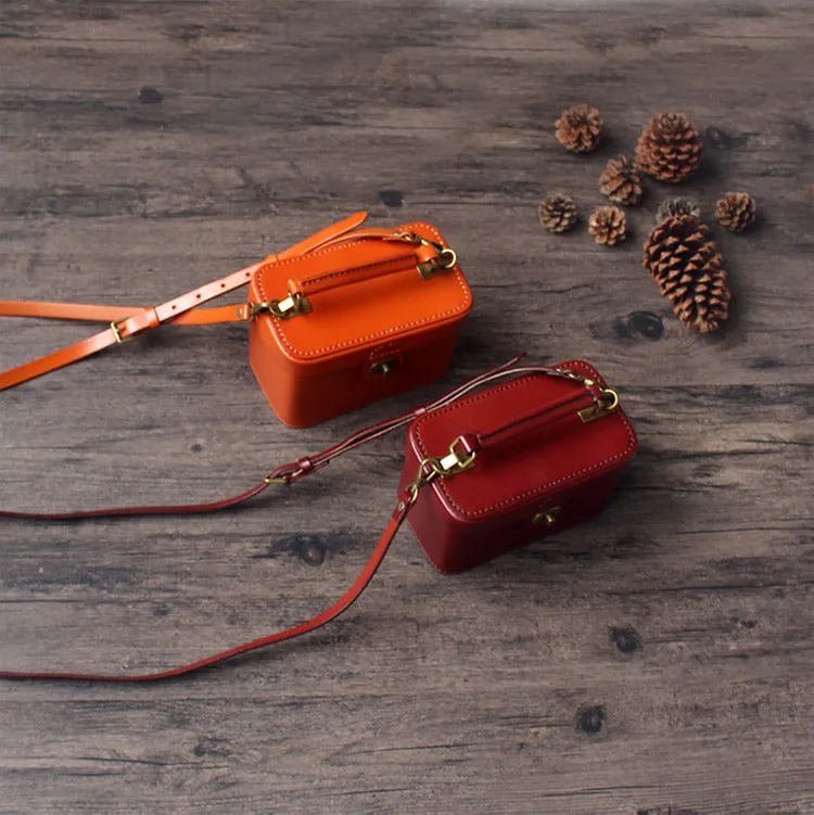 Womens Box Handbags Box Style Purse Box Purses Handbags Handmade Leather Box Bag Box Crossbody Bag