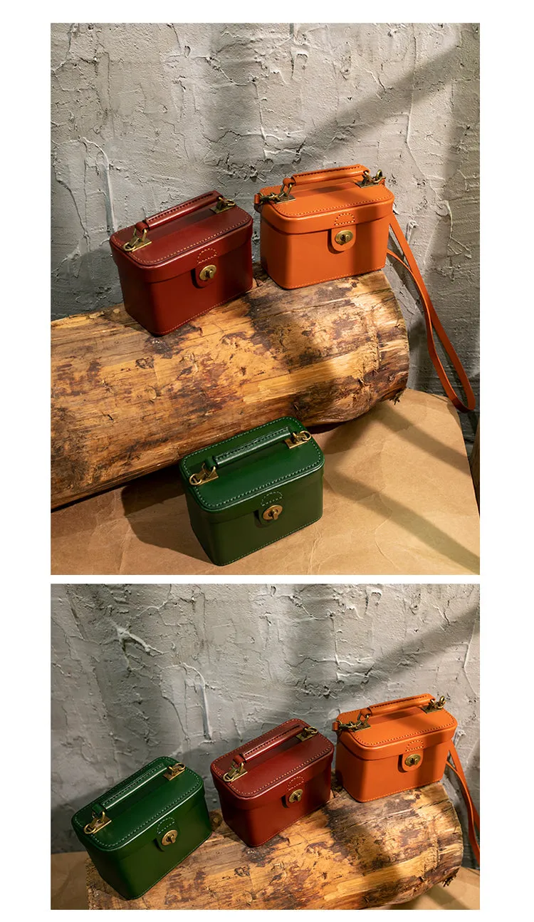 Womens Box Handbags Box Style Purse Box Purses Handbags Handmade Leather Box Bag Box Crossbody Bag