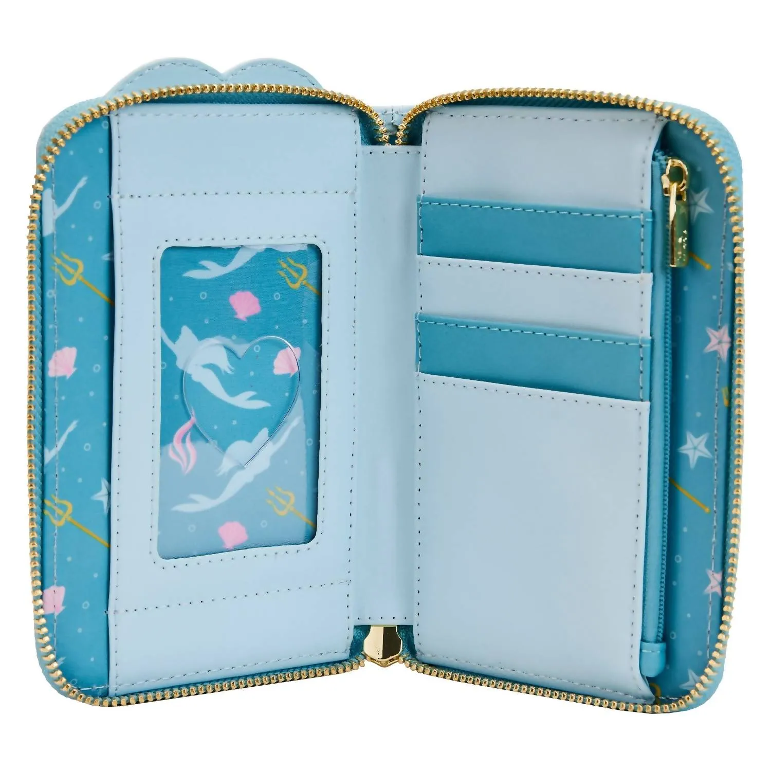 Women's Disney Little Mermaid Wedding Cake Wallet In Blue