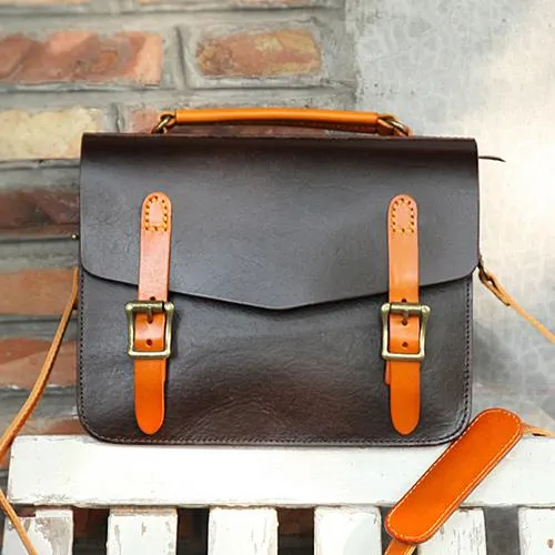 Womens Handmade Red Leather Satchel Handbag Cambridge Structured Satchel Shoulder Purse