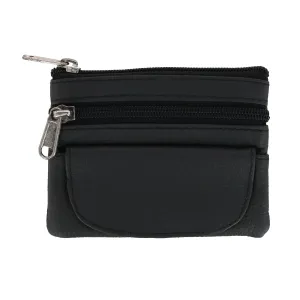 Women's Leather Coin Purse with Front Pocket