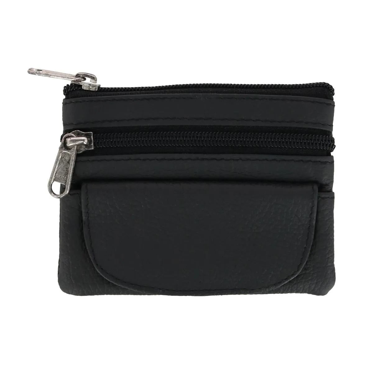 Women's Leather Coin Purse with Front Pocket