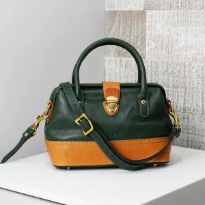 Wonder 'XL' Vintage Top-handle Satchel - Hunter Green