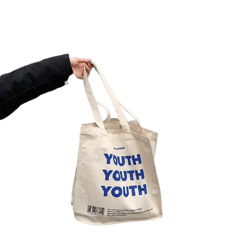 YOUTH Letters Print Shoulder Bag